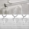 Pack of 200 plastic curtain hooks, sliding hooks, clip holders,
