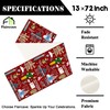 Funny Christmas Table Runner Happy Xmas Kitchen Dining Table Centerpiece