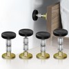 4 Pack Headboard Stoppers, Adjustable Bed Noise Stopper for Wall,