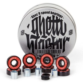 Ghetto Blaster, Skateboard Ball Bearing Carbon Chrome, Abec 9, 608 ZZ, 8 mm x 22 mm x 7 mm