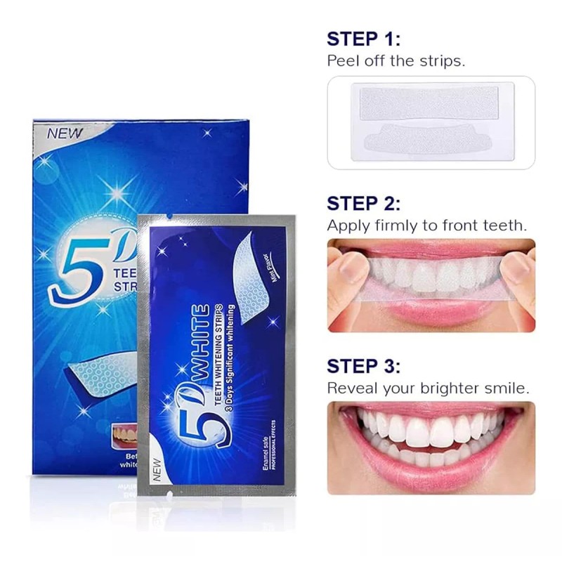 Alien Technology 28 Tiras Blanqueadoras Dentales 5d White Higiene Bucal