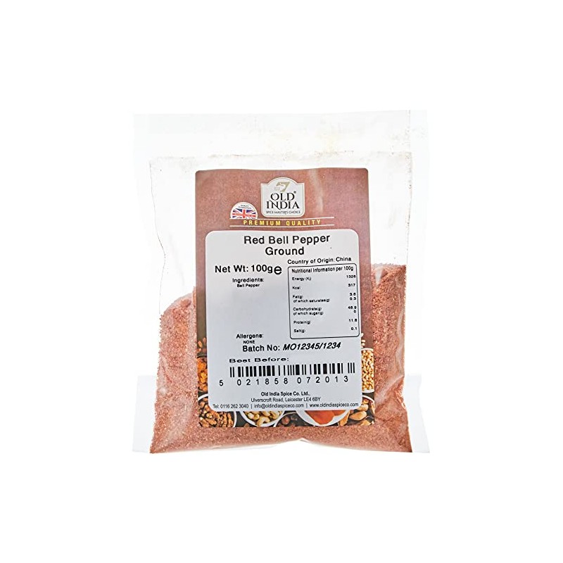 Old India Red Bell Pepper Ground 100g