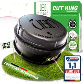 Heckenpracht® Line Head for Brush Cutter with Tap & Go System, Efficient Lawn Mowing with Mowing Head for Brush Cutters with Quick Charge Function, Universal Fitting Thread Spool Including 4 Thread