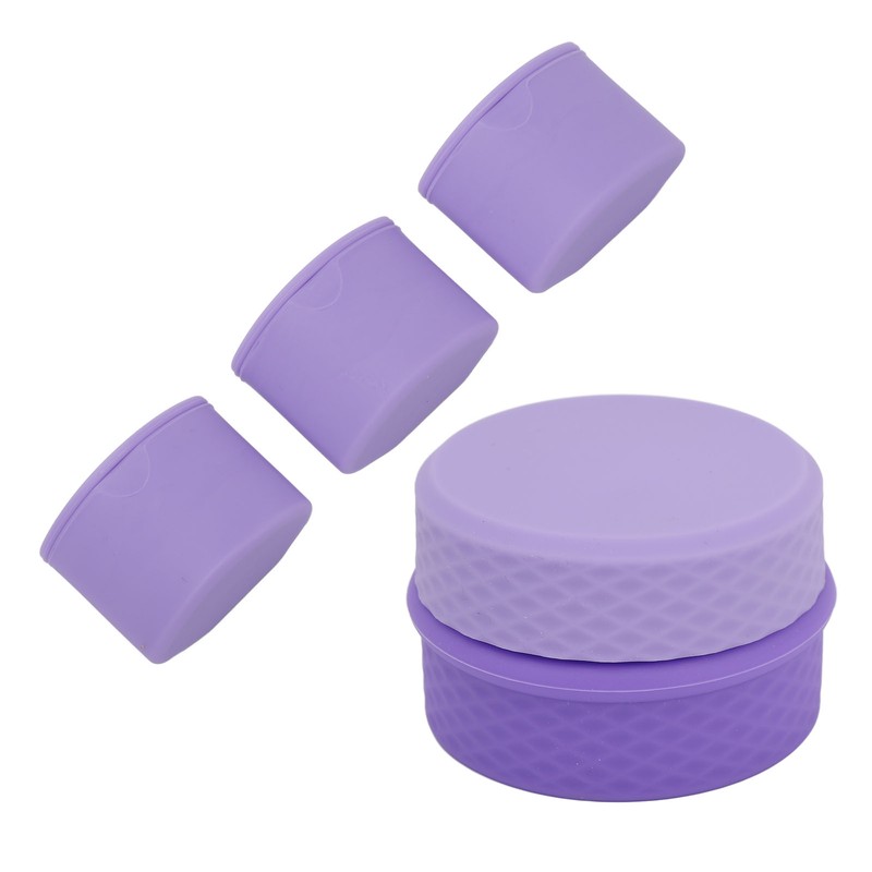 Travel Silicone Makeup Containers Set with 3 Dispensers Refillable Empty