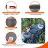 Bulin 3/5/11/13/20-Piece Camping Cookware Set, Aluminium Ultralight Stackable Outdoor Pot/Pan/Kettle