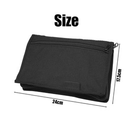 BEIBXHQQ 1 Piece Car Glove Box Storage Bag, Document Storage Bag, Portable Storage Bag, Car Accessories, Suitable for Travel, Business Trips, Commuting (Black)