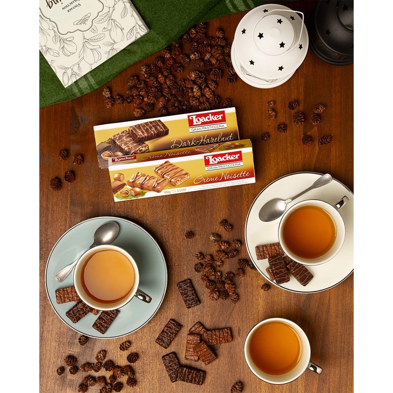 Loacker Patisserie Dark Hazelnut, 100g/3.53oz.