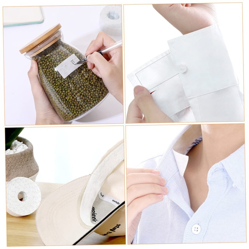 Healeved 3 Rolls Anti-sweat Sticker Neck Hat Disposable Liner Pads
