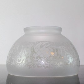 Satin Etched Glass Replacement Shade with 4 Inch Fitter