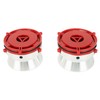 1 Pair NAB Hub Adapters Professional Polished Aluminum Reel to