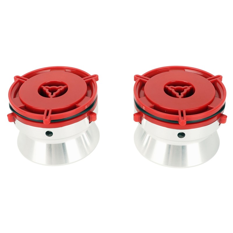 1 Pair NAB Hub Adapters Professional Polished Aluminum Reel to