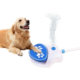 Dog Outdoor Water Fountain Step On, Paw Activated Drinking Pet Water Dispenser, Pet Pedal Fountain for Immediate Supply Fresh Water