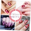 Housoutil 3sets Rhinestones Nail Stickers Crystal Flatback Gems for Manicure