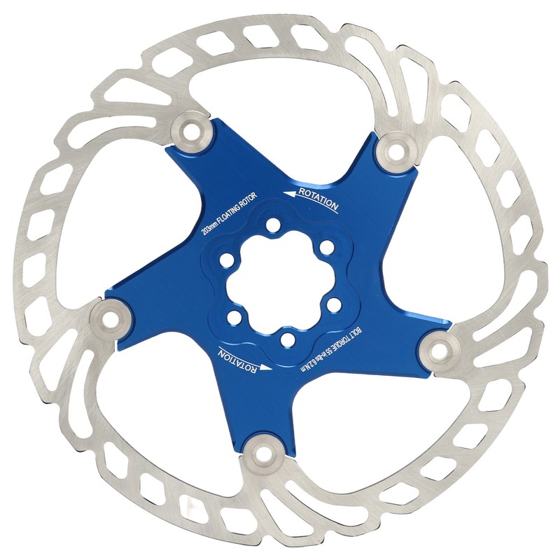 Mountain Bike Floating Disc Brake Rotor 6 Bolts Heat Dissipation