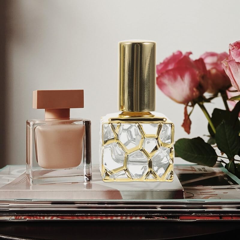 SCOLAND 2pcs Refillable Perfume Bottle Glass Empty Bottle Spray Perfume