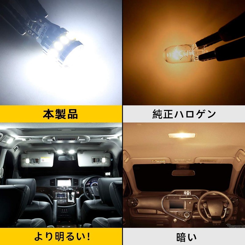 BORDAN T10 LED White Explosive Light with Built-in Canceller Position