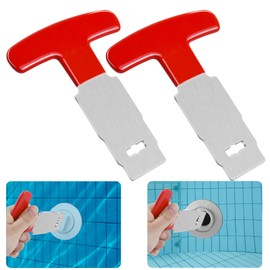 Feoang 2PCS Pool Plug Removal Tool, Metal Eyeball Seat Removal Tool with Grip Handle, Spa Jet Removal Tool for Above-Ground & Inground Pools, Fits Hayward SP1419A-SP1419E Return Jet Fittings