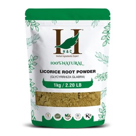 H&C HERBAL INGREDIENTS EXPERT H&C Licorice Root Powder (Glycyrrhiza Glabra) - 1Kg Pack