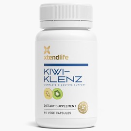 Xtendlife Kiwi-Klenz Digestive Support and Gut Health - Natural Prebiotic with Enzymes for Bloating, Gas, Indigestion - 30 Day Supply