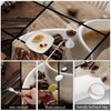 Swono Tablecloth Coffee Collage, Black Coffee Mugs Beans On Wooden