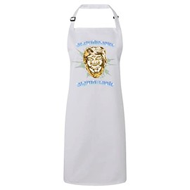 fabulous Premium Kitchen Apron Sextrillionaire Trump Funny Humour Sigma Male Grindset Parody Meme, White