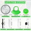 Kuaman 18 Pcs Cordless Strimmer Blades Replacement Accessories, Grass Strimmers
