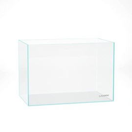 Landen 45P 10 Gallon Rimless Low Iron Aquarium Tank, 17.7" W × 11.8" D × 11.8" H (45cm x 30cm x 30cm) 5mm Thickness with Nano Foam Leveling Mat 111003