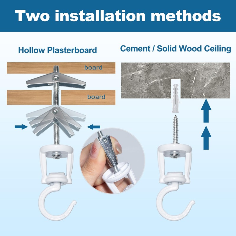 ONIKK Ceiling Hooks for Hanging Plants, Heavy Duty Metal Plant