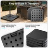 COSIEST 170 LBS Offset Patio Umbrella Base,4 PCS Sand &