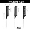 3 Pcs Highlighting Comb Set, Professional Rat Tail Comb, Different