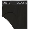 Lacoste Men's Stretch Cotton Jersey Essentials Briefs, 3-pack, Black with
