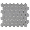 1.5" Dovetail Gray Matte Hexagon Wall Floor Tile (1 Sheets)