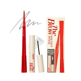 Espoir The Brow Balance Pencil Combo #2 Cool Gray (Mini Clear Eyebrow Mascara Included) | EyeBrow Pencil for Natural and Easy Draw without Clumping | Detailed and Rich Eyebrow Texture | Korean Makeup