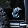 2 PCS Decorative Dolphin Splash Design Vinyl Decal Sticker for