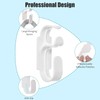 Pack of 2 White Plastic Hose Holders, Non-Slip Hose Organisers