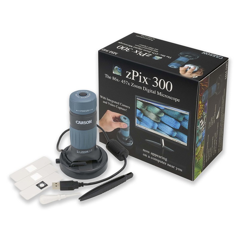 Carson zPix 300 USB-Digitalmikroskop mit Foto- und Videofunktion (MM-940)