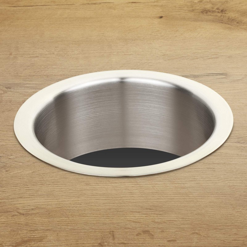 SOTECH Waste Insert Sleeve Stainless Steel Finely Brushed Diameter 180
