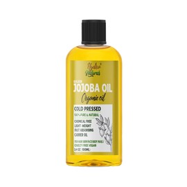Hydra Naturals 100% Pure Organic Jojoba Oil 100ml – Cold-Pressed & Unrefined, Hexane-Free Natural Carrier Oil for Hair, Face, Skin & Nails – Lightweight Moisturizer, Non-Comedogenic, Fast Absorbing