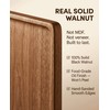 Walnut Wood Tray with Non-Slip Feet, 10 x 6 Inch