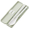 Skater CCS3SAAG-A Chopsticks & Spoon Set, Antibacterial, Dull Green, Made