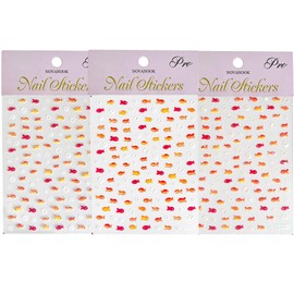 3 Sheets Fish Nail Stickers, Summer Nail Sticker, Cute Nails Decals, Summer Nails Art Design, Self-Adhesive Nails Stickers, DIY Nails
