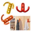 Dtoterul Colourful Wall Hooks, Pack of 6 Coat Hooks, Double