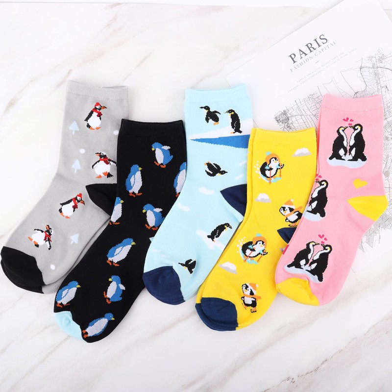 Jeasona Penguin Socks for Women 4-7 Penguin Gifts for Women