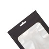 Black with Window Flat Reclosable Storage Bags for Small Business,
