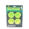 Reflective High Visibility Safety Stickers - Paws Pack of 8