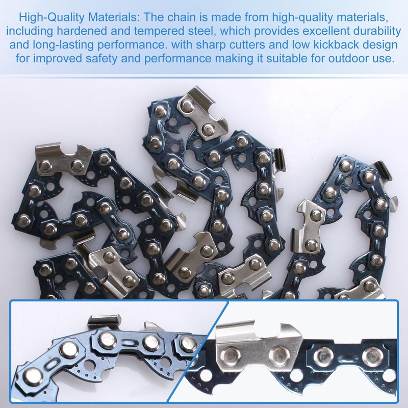 AAAQQ 2PCS 8'' Polesaw Chain for Black & Decker LPP120