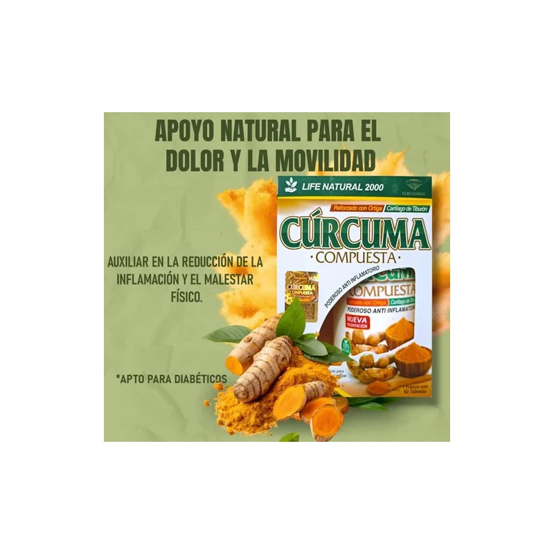 Curcuma Compuesta 1 Frasco (nueva Presentacion) Original
