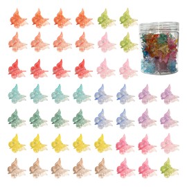 50 Pieces Butterfly Hair Clips, Mini Hair Clips, Small Hair Claw Clips, Pastel Hair Clips, Cute Mini Hair Accessories Clips for Women and Girls (set4#)