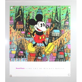 Howard Finster The Art of Mickey Mouse  1980s Offset Poster NEW 24x28  (A10-F23)