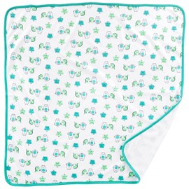 Simple Joys by Carter's Unisex Babies' 8-Piece Towel and Flannel Set, Pack of 2, Blue/Green/White, One Size